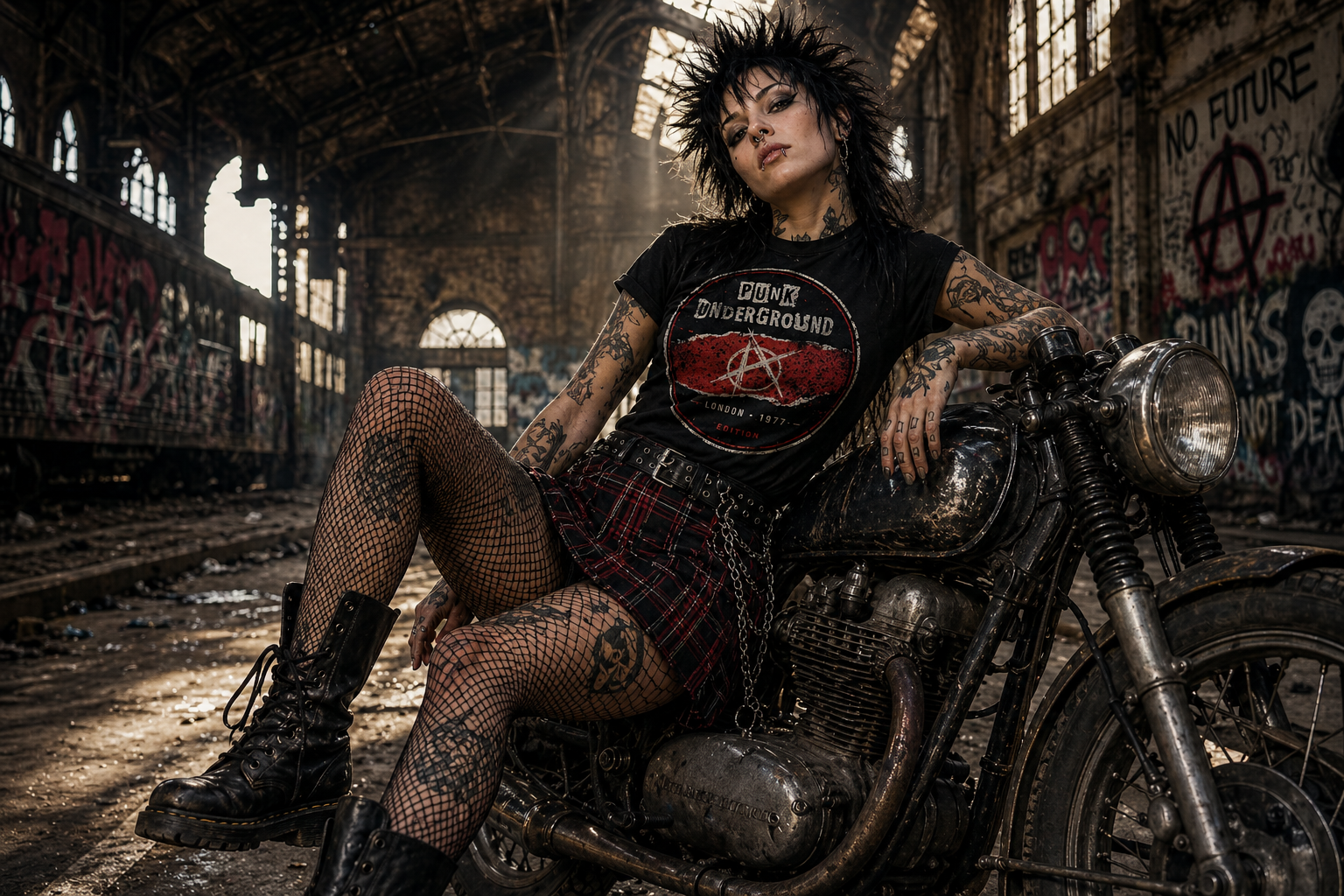 Channel the raw energy of the underground scene with the Retro Societe “Punk Underground” edition. Inspired by late-night city streets, DIY culture, ripped posters, distorted guitars, and rebellious style, this piece blends vintage punk attitude with modern streetwear comfort.